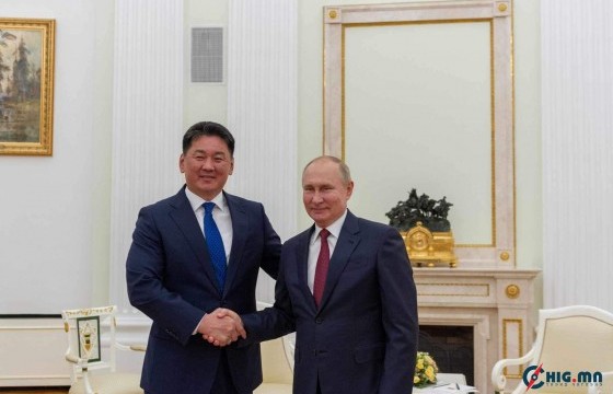 Монгол Улсын Ерөнхийлөгч У.Хүрэлсүх ОХУ-ын Ерөнхийлөгч В.Путинд эмгэнэл илэрхийллээ