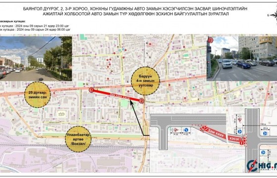 Төмөр замын дээд сургуулийн уулзвараас 