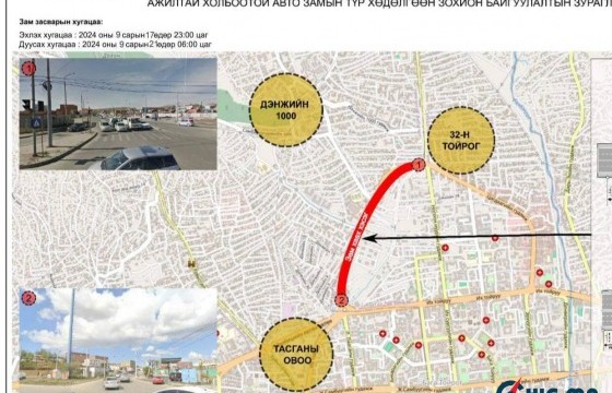 Энэ долоо хоногт таван байршилд нийт 5.3 км авто замыг шинэчилнэ