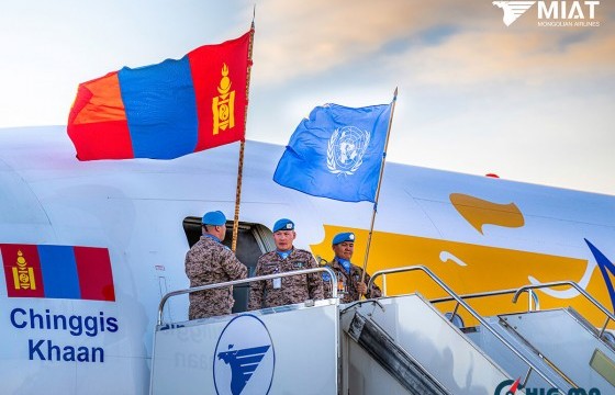 Монголын далбаатай агаарын хөлгөөр анх удаа Судан улсыг зорьсон энхийг сахиулагчид эх орондоо ирлээ