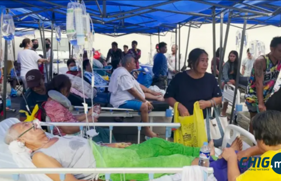 Филиппиний төв хэсэгт 6.9 магнитудын хүчтэй газар хөдлөлт болж, олон хүний аминд хүрлээ