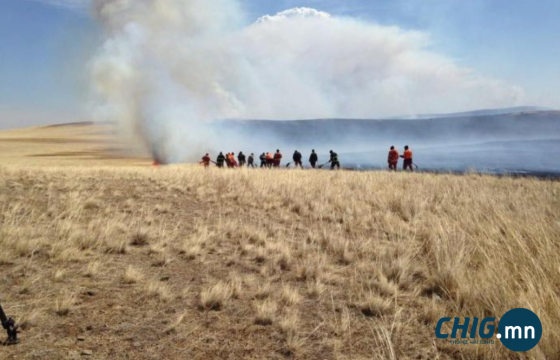 Ой, хээрийн дөрвөн түймрийг бүрэн унтрааж, хоёр түймрийг унтраахаар ажиллаж байна