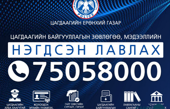 Зөвлөгөө, мэдээллийн нэгдсэн лавлах 7505-8000 дугаар ашиглалтад орлоо
