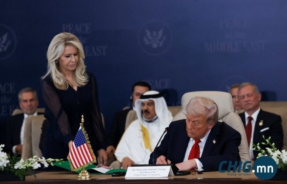 Трамп Катар, Египет, Туркийн удирдагчидтай Газын зурваст гал зогсоох гэрээнд гарын үсэг зурлаа
