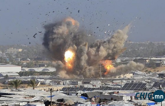 Израилийн агаарын цохилтын улмаас Газын зурваст 32 палестин хүн амиа алдсан гэж мэдэгджээ