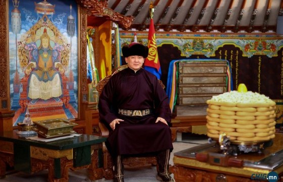 Монгол Улсын Ерөнхийлөгч Ухнаагийн Хүрэлсүхийн сар шинийн мэндчилгээ