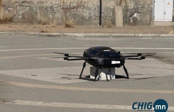 Цусны төвөөс ГССҮТ рүү дроноор 10 минутад бүтээгдэхүүн хүргэлээ 