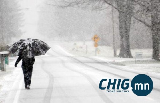 Нойтон цас орж, явган шуурга шуурна 